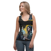 Her Heart Beats Music Sublimation Cut & Sew Tank Top - Beyond T-shirts